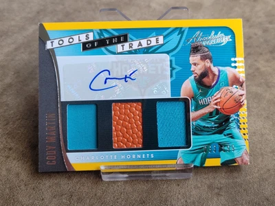 $10 • Buy 2019 Absolute Tools Of The Trade /199 Triple Relic Auto Cody Martin Rookie