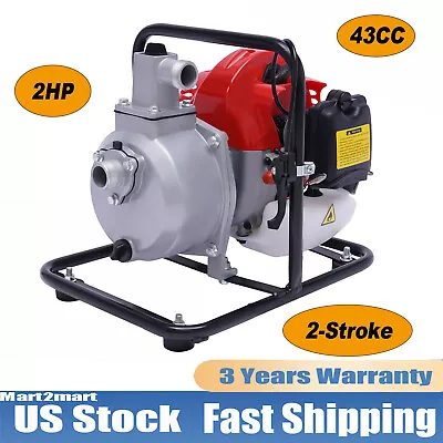 2HP 2-Cycle Gas Powered Water Pump Irrigation Water Transfer Pump 2-Stroke 43cc • $108