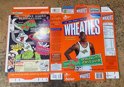 Beautiful UNUSED UNFOLDED 1996 Space Jam MICHAEL JORDAN Wheaties Box!!! WOW!!! • $39.99