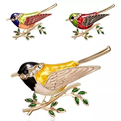 Fashion Lovely Animal Bird Crystal Brooch Pin Women Costum Party Jewelry Gift • $1.75