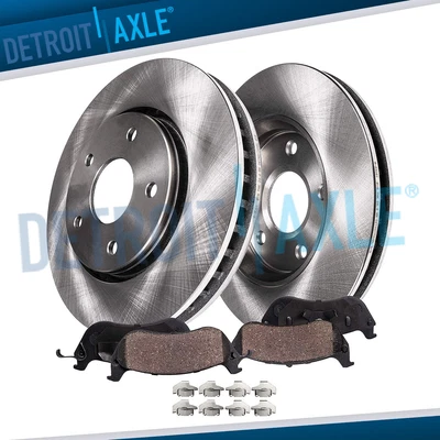 $79.15 • Buy Front Disc Rotors + Ceramic Brake Pads For 2002 - 2006 Toyota Camry L4 & V6 LE