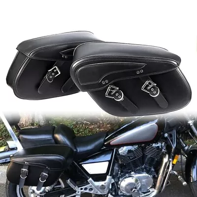 Motorcycle Saddle Bags Side Luggage For Kawasaki Vulcan 750 VN750A 1500 Classic • $129.99