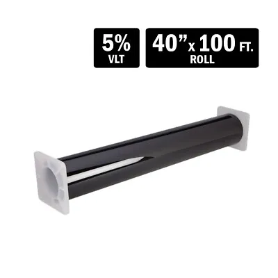 Tview T2BK0540 2 Ply 5% VLT Window Tint - 40″ X 100 Ft. Film Roll • $94.99