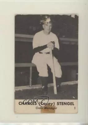 1947 Smiths Oakland Oaks Casey Stengel #1 HOF • $75