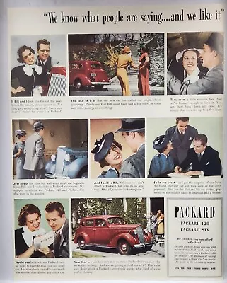1937 Packard Red Vintage Print Ad Man Cave Poster Art 30's • $10.88