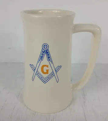 Vintage Masonic Free Masons Stein Mug 6  St Johns Lodge Mass • $24.50