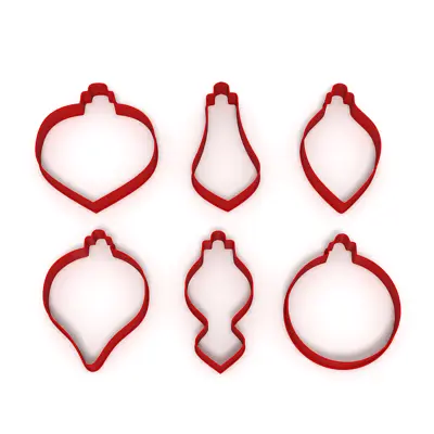 £5.99 • Buy Baubles Christmas Set Of 6 Cookie/Fondant Cutters Biscuit Dough Icing Cake UK