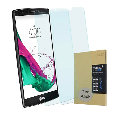 2x 9H Tempered Glass LG G4 HD Screen Protector Anti Scratch Laminated Clear Film • £10.19