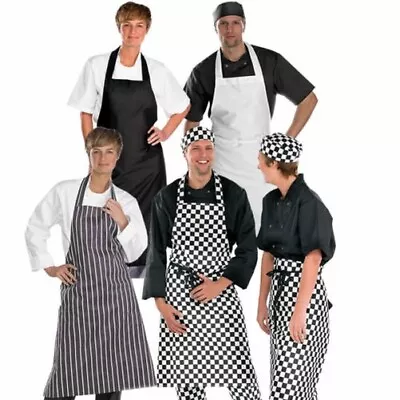 Click Mens Ladies Professional Full Apron Polycotton ChefsCooksButchersWaiter • $14.35