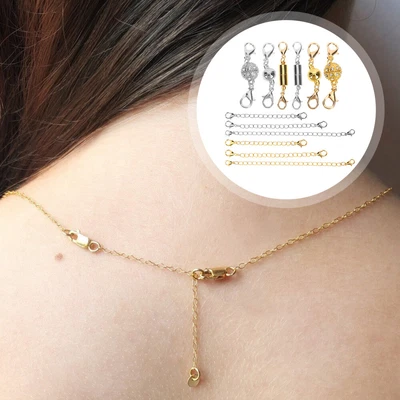 £7.70 • Buy 1 Set Multi-purposes Metal Magnet Clasps Jewelry Extenders Necklace Clasp