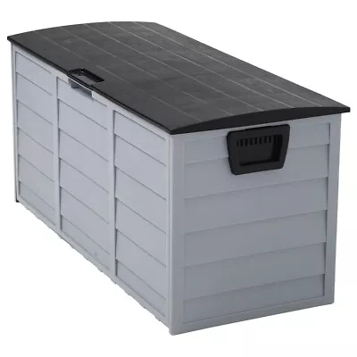 Outdoor Garage Garden Plastic Storage Utility Box Shed Tool Bike Bin Organiser • £59.95