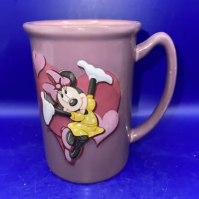Disney Minnie Mouse Purple Ceramic Mug Cup World Class Sweetheart Hot Beverages • $15.95