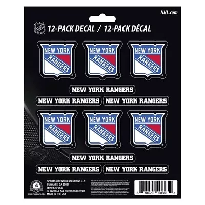 New York Rangers NHL Vinyl Die-Cut Sticker Set / Decal Sheet *Free Shipping • $6.87