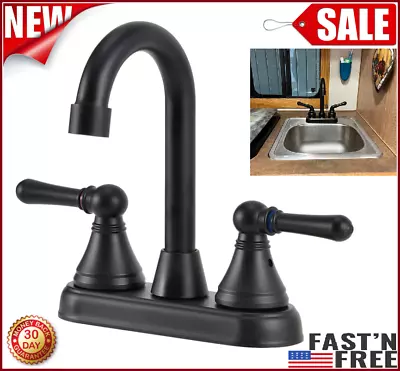 RV/Mobile Home Bathroom Sink Faucet Non-Metallic 2 Handles Centerset Sink Faucet • $51.20