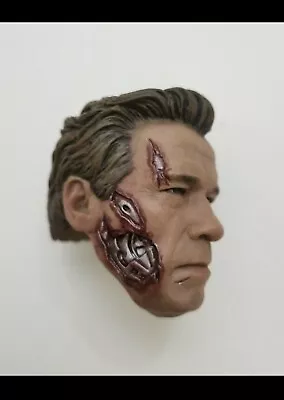 £17 • Buy 1/6 Scale Terminator Arnold T800 Head Sculpt Carved Fit 12”Male Action Figure