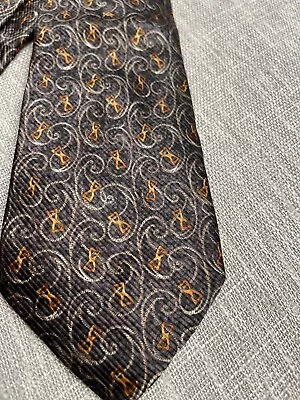 Joseph Abboud Men’s Tie Made In Italy Silk Masquerade Mardi Gras Mysterious Dark • $19.24