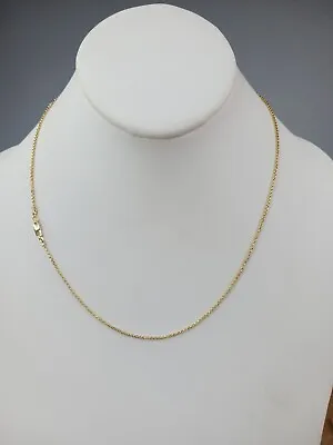 14kt Small Box Link Chain 18in Long 1.5mm Wide • $250