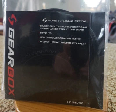 $14.95 • Buy GEARBOX BLACK MONO String 17 Gauge 45 Feet Package String / 1 Pack