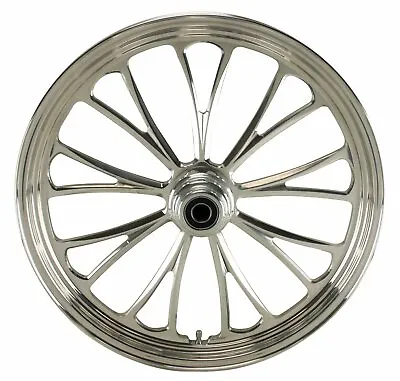 Manhattan Polished CNC 21  X 2.15  Front Wheel For Harley Custom Softail Chopper • $413.24