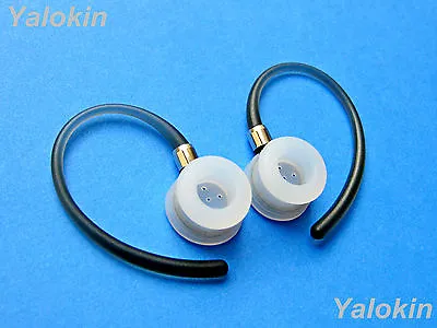 2 Gray (EFP) Earloops And 2 Eartips For Motorola H17 Elite Flip And HX600 Boom  • $14.99