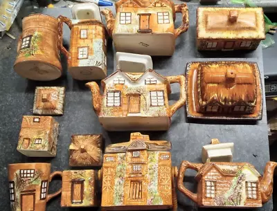 BOX FULL OF Vintage KEELE Street Pottery • £44.50