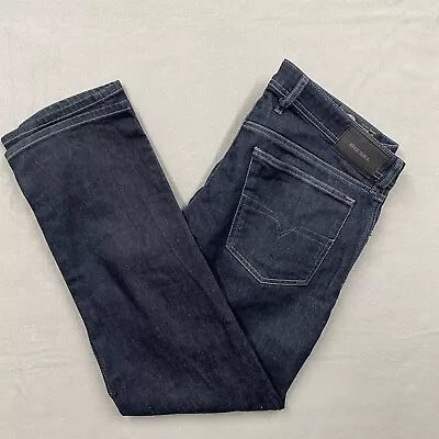 Diesel Jeans Mens W36 Dark Blue Waykee Regular Straight Stretch 084HN 36x30 • £25.88