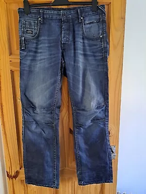 Jack & Jones Core Jeans Workwear Boxy Loose Fit Waist 36  L32 Blue Denim Used • £11.99