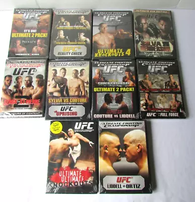 UFC Ultimate Fighting Championship DVD Lot Of 10 Vintage Fights New Sealed • $35.08