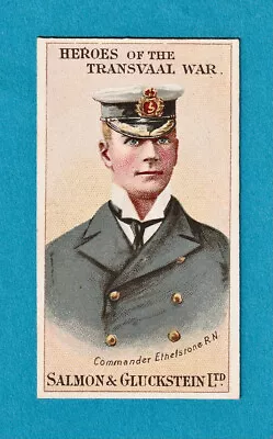 Cmdr Ethelstone: Royal Navy: Salmon & Gluckstein - Heroes Cigarette Card 1901 • £20