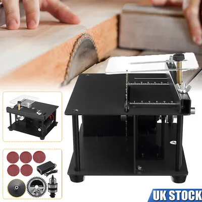 Mini Table Saw Woodworking Cutting Tool Polish Machine For Handmade Bench Saw • £45.90