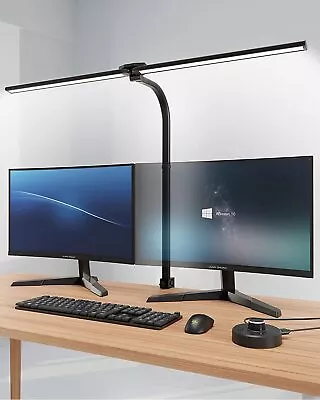 Desk Lamp LED Dimmable 144 LED Daylight Lamp Clampable With Desktop Controller • £28.49