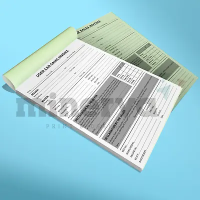 Used Car Sales Invoice Receipt Pad A5 For Selling Motor Vehicle Ideal For Trade • £6.99