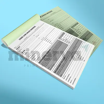 Used Car Vehicle Sales Invoice Pad & Receipt Buying & Selling Cars Motor Trade • £6.99