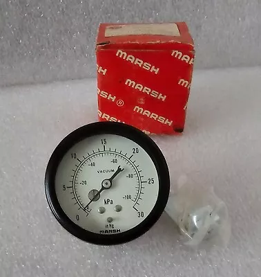 Marsh Instrument J6505 Pressure Gauge 0-30 NEW NOS In Box • $9.50