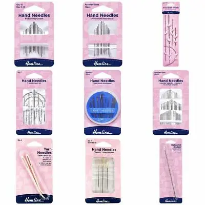 £4.39 • Buy Hemline Hand Sewing Needles Embroidery Between Chenille Double Gold Eye| Choose