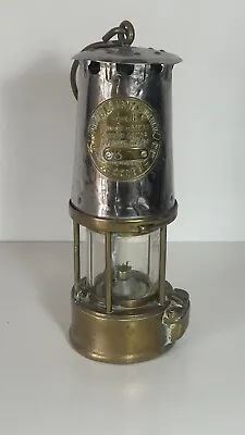 Protector Lamp & Lighting Co. Ltd. Brass Miners Lamp Type 6 Eccles #37 • £90