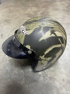 M2R 325 Open Face Helmet With Visor Camo Colored XXL • $50