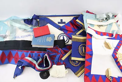 Masonic Regalia Inc Aprons West Lancashire Apron Collar Cuffs & Jewel 15 X • £5.50