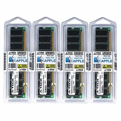 4GB KIT 4X 1GB PC2700 333MHZ APPLE Power Macintosh G5 M9020LL/A A1047 MEMORY RAM • $99.96