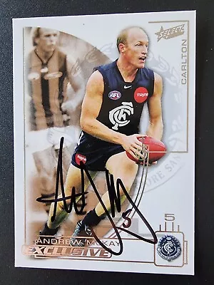 Carlton Blues Afl Football Signed Cards X 4 Andrew Mckay • $10