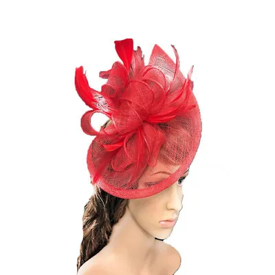 Large Headband Alice Band Tear Drop Fascinator Hat Ladies Day Races Royal Ascot • £19.90