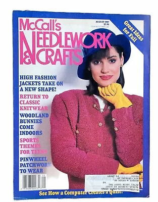 Vintage McCall's Needlework And Crafts Magazine August 1987 • $8.50