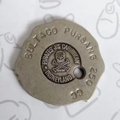 Vintage Disneyland Pirates Of The Caribbean Doubloon Coin Bultaco Pursang 250 Cc • $53.99