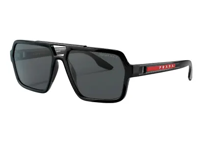 $311.95 • Buy Mens Prada Linea Rossa Polarised Sunglasses Ps 01Xs Black/ Dark Grey Sunnies