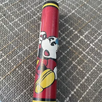 Vintage 1 Roll Disney MICKEY MOUSE Wallpaper Border TRIM Red 5 Yds M89354 Sealed • $9.99