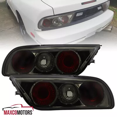 Smoke Tail Lights Fits 1989-1994 240SX S13 Hatchback Brake Signal Lamps Pair • $45.49