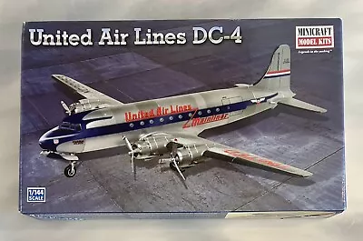 Minicraft 1/144 United Air Lines DC-4 Model Kit 14635 - New In Open Box • $29.99