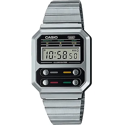 G-Shock By Casio Men's A100WE-1A Silver Digital Watch Timepiece Active Sports... • $48.95