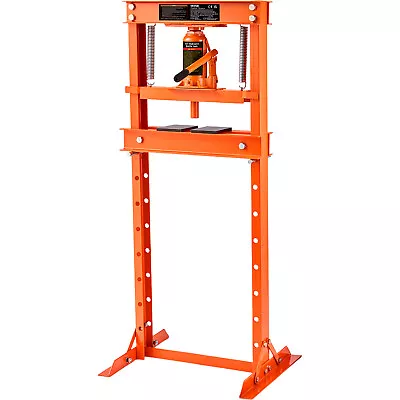 VEVOR Hydraulic Shop Press 12 Ton With Press Plates H-Frame Benchtop Press Stand • $145.79