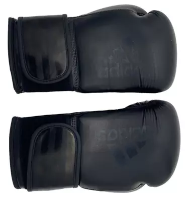 Adidas Hybrid 80 10 Oz Boxing Gloves Black/Black High Compression IMF NIP • $22.99